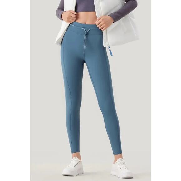 Beneunder Yun Stretchy Women's High Waisted Blue Thermal Leggings Size XS - NWT - Picture 1 of 9